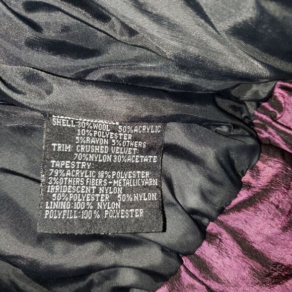 Vintage Karizma East Wool Mixed Fabric Patchwork Snow Ski Bomber Winter Jacket - Picture 12 of 12